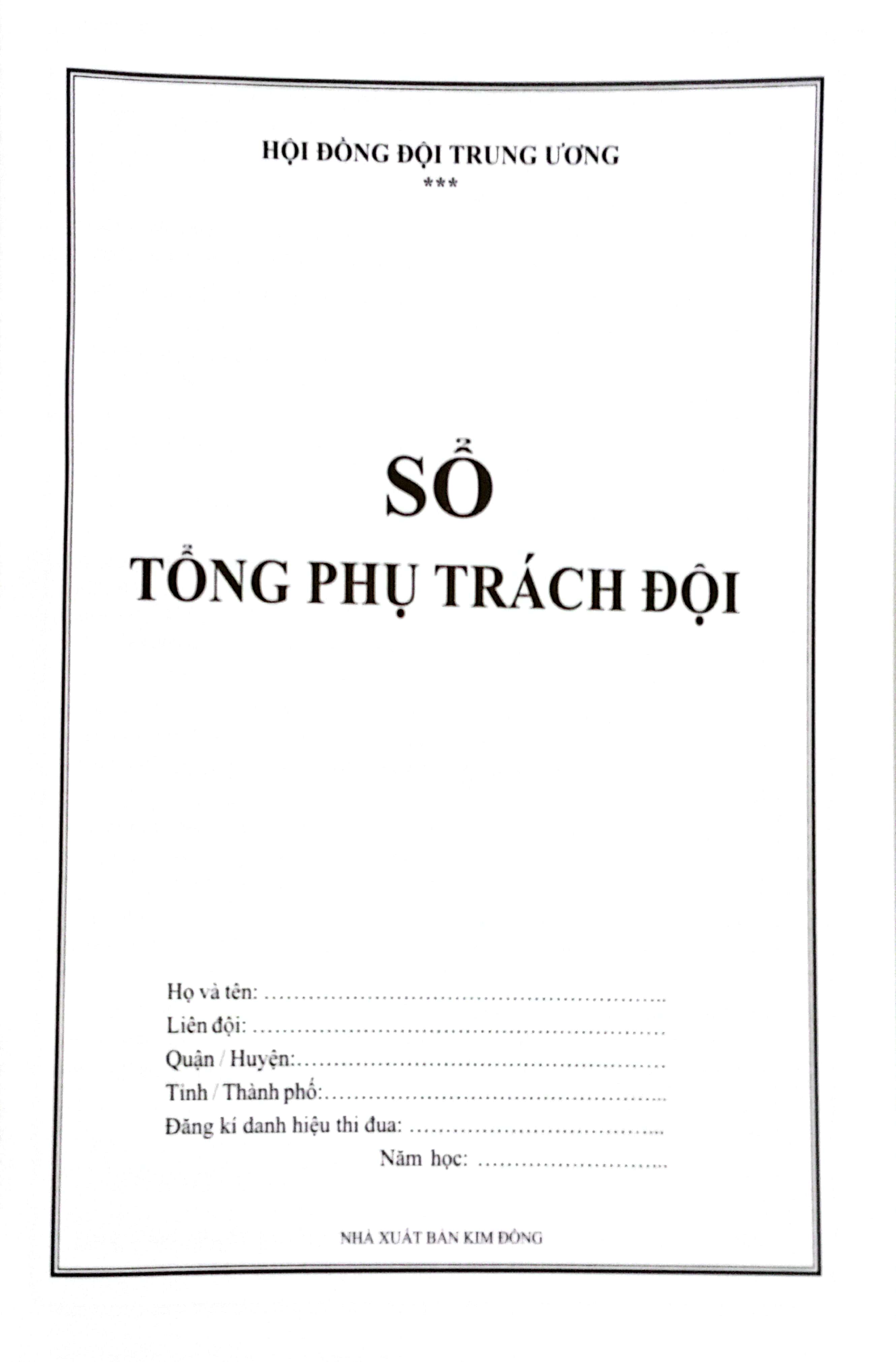 sổ tổng phụ trách (tái bản 2022)