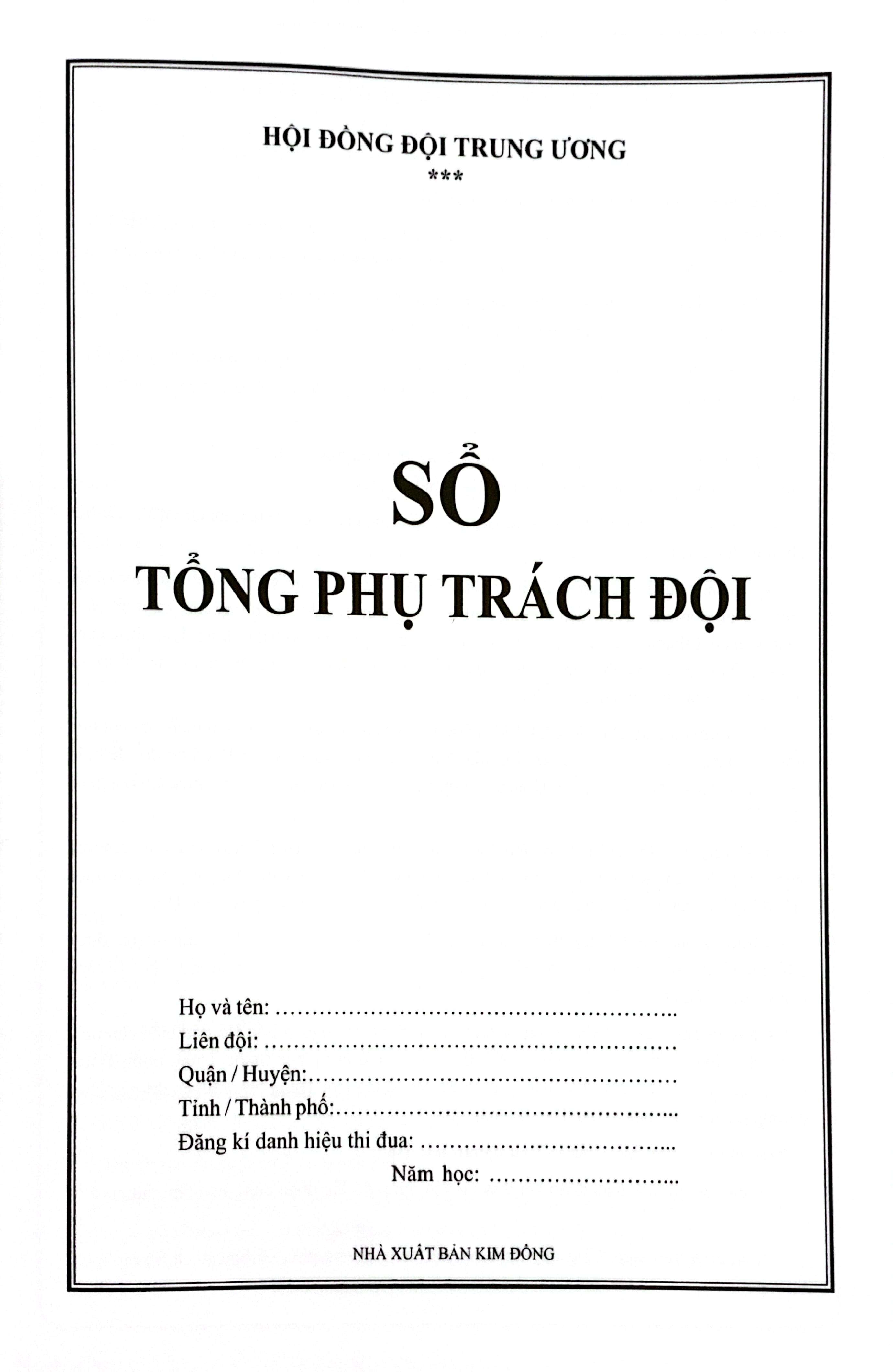 sổ tổng phụ trách (tái bản 2023)