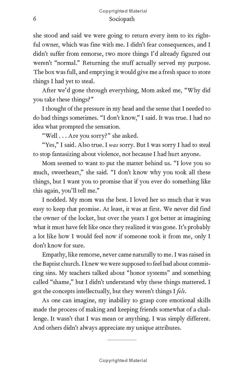 sociopath - a memoir