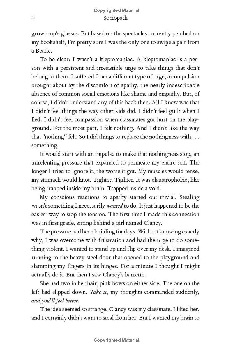 sociopath - a memoir