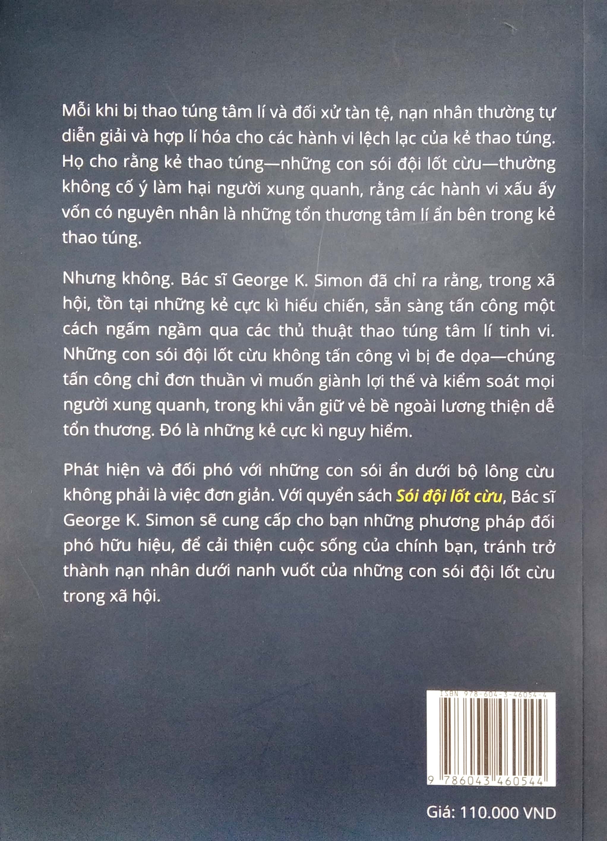sói đội lốt cừu - kẻ hiếu chiến ngầm và các thủ thuật thao túng tâm lí (tái bản)