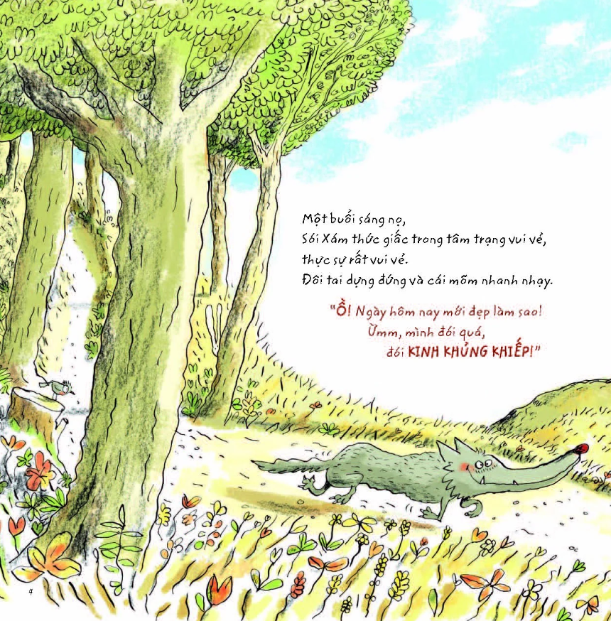 sói xám sốt sắng săn