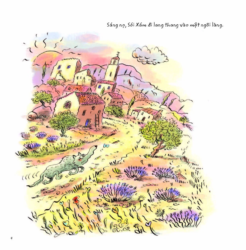 sói xám sục sơn xanh