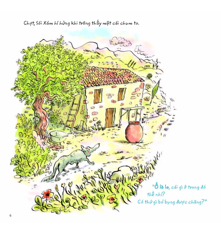 sói xám sục sơn xanh