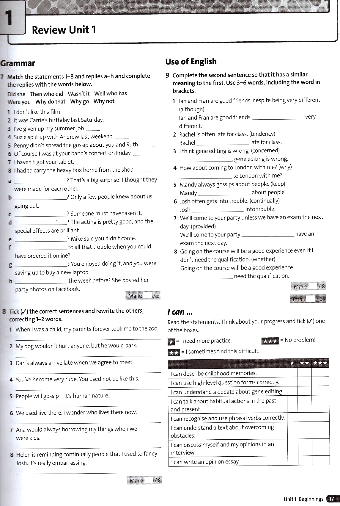 solutions: advanced: workbook 3rd edition