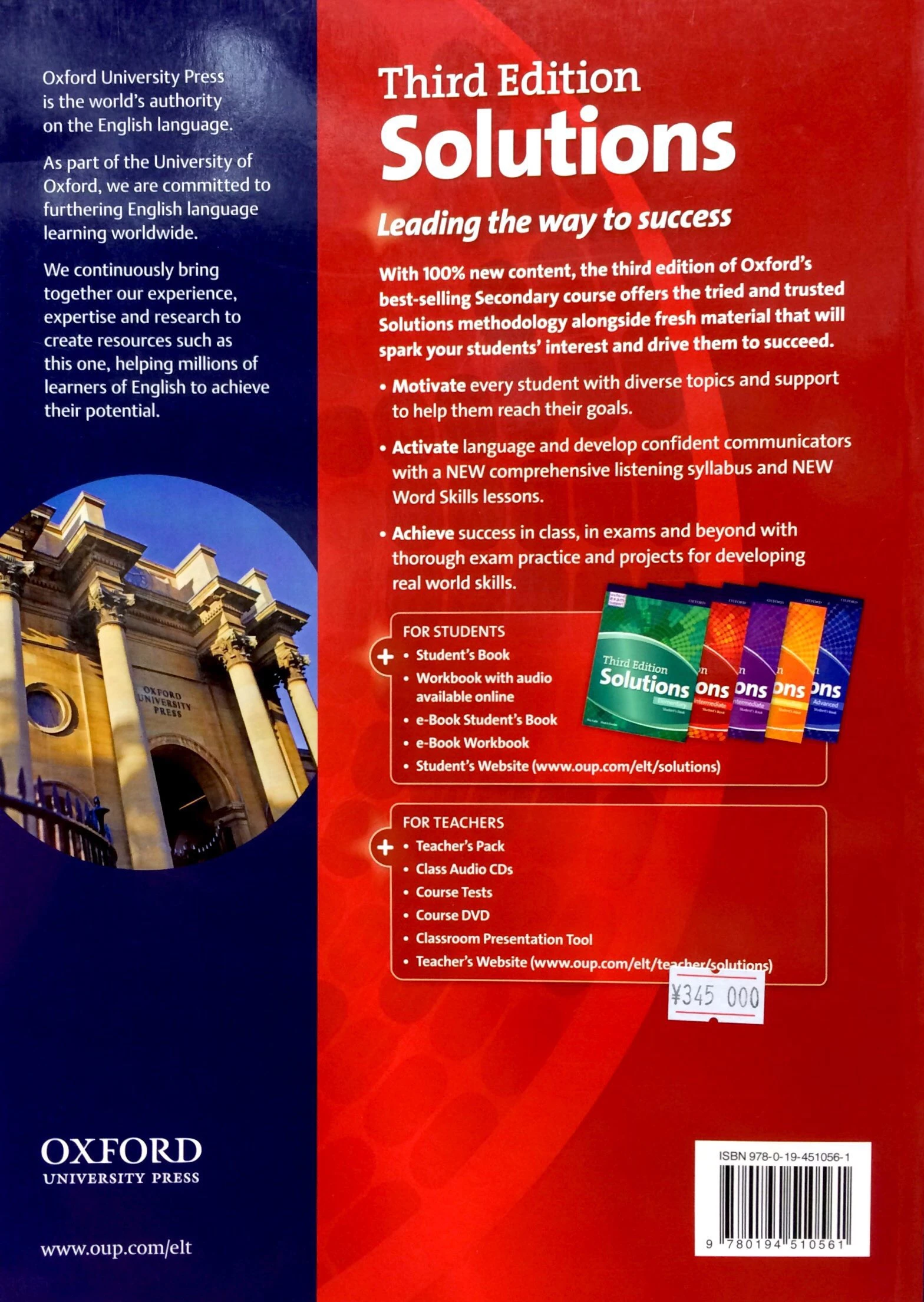 solutions: pre-intermediate: student's book - 3rd edition