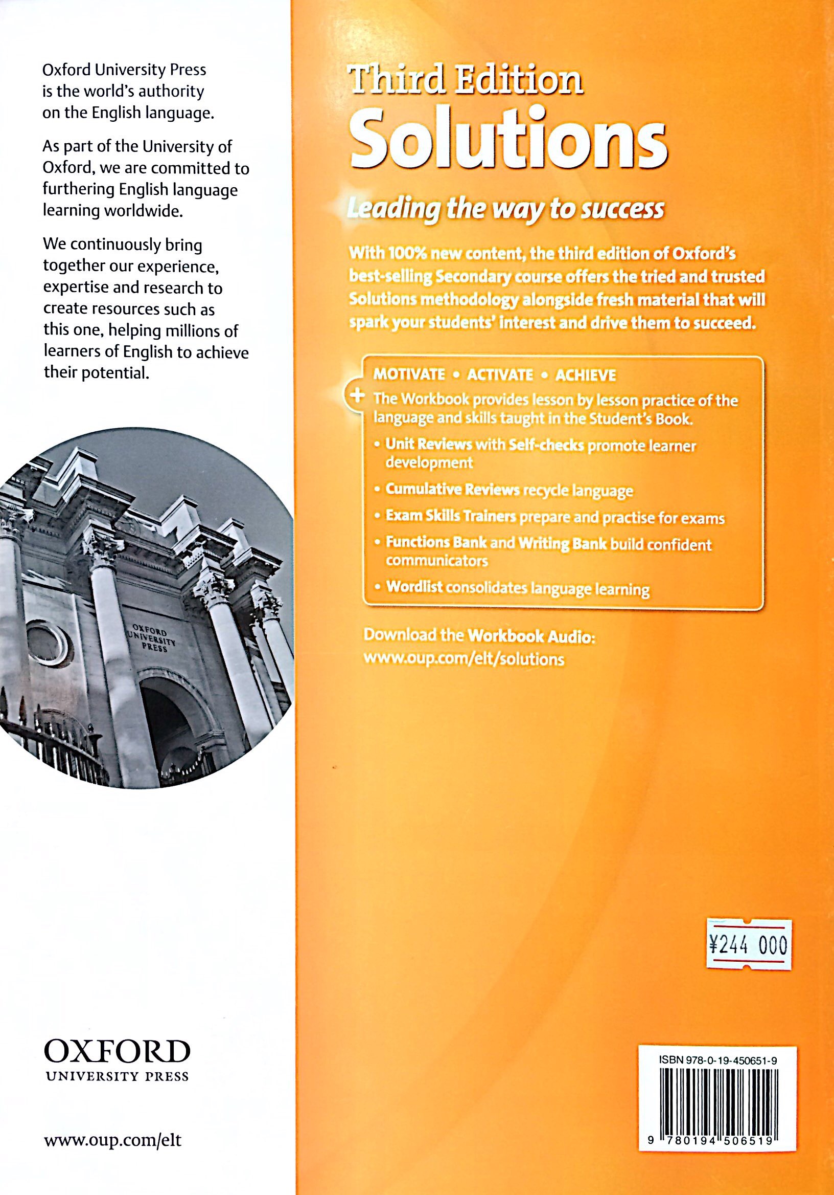 solutions: upper-intermediate: workbook - 3rd edition