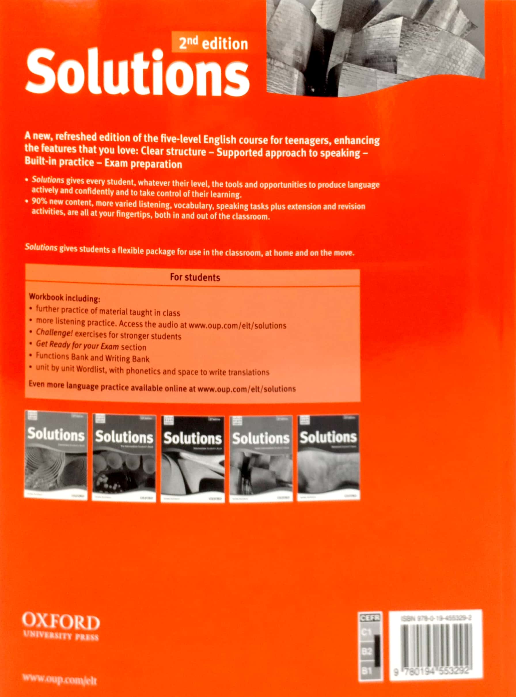 solutions: upper-intermediate: workbook & cd pack - 2nd edition