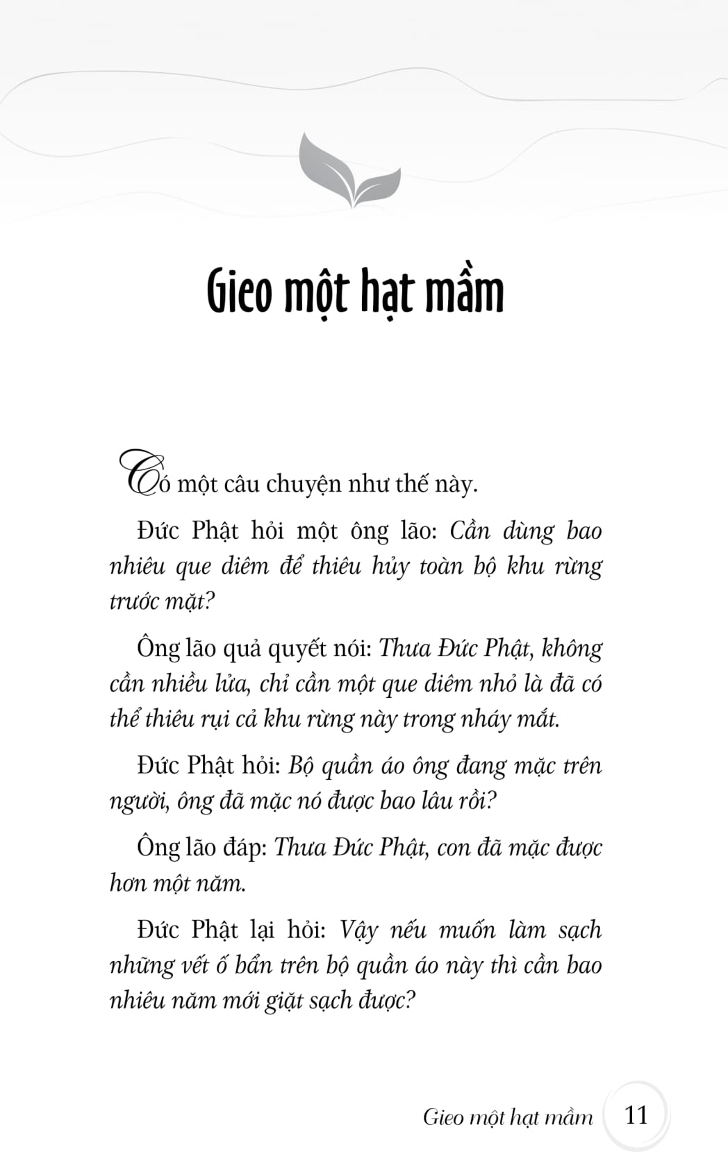 sớm mai gieo một hạt mầm