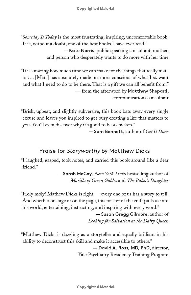 someday is today: 22 simple, actionable ways to propel your creative life