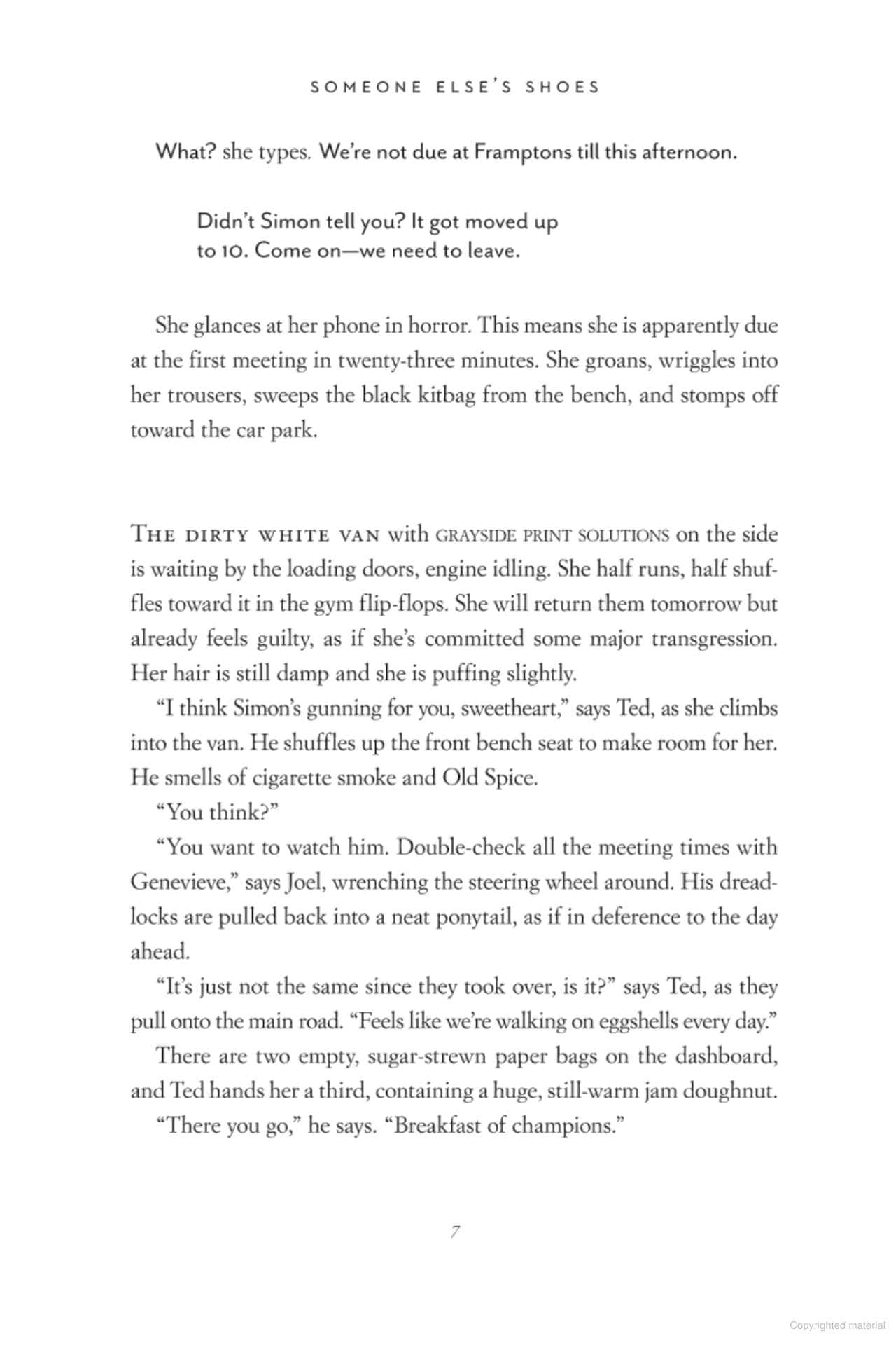 someone else's shoes