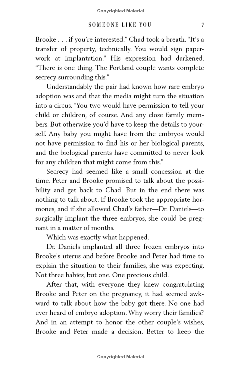 someone like you: a novel (the baxter family)