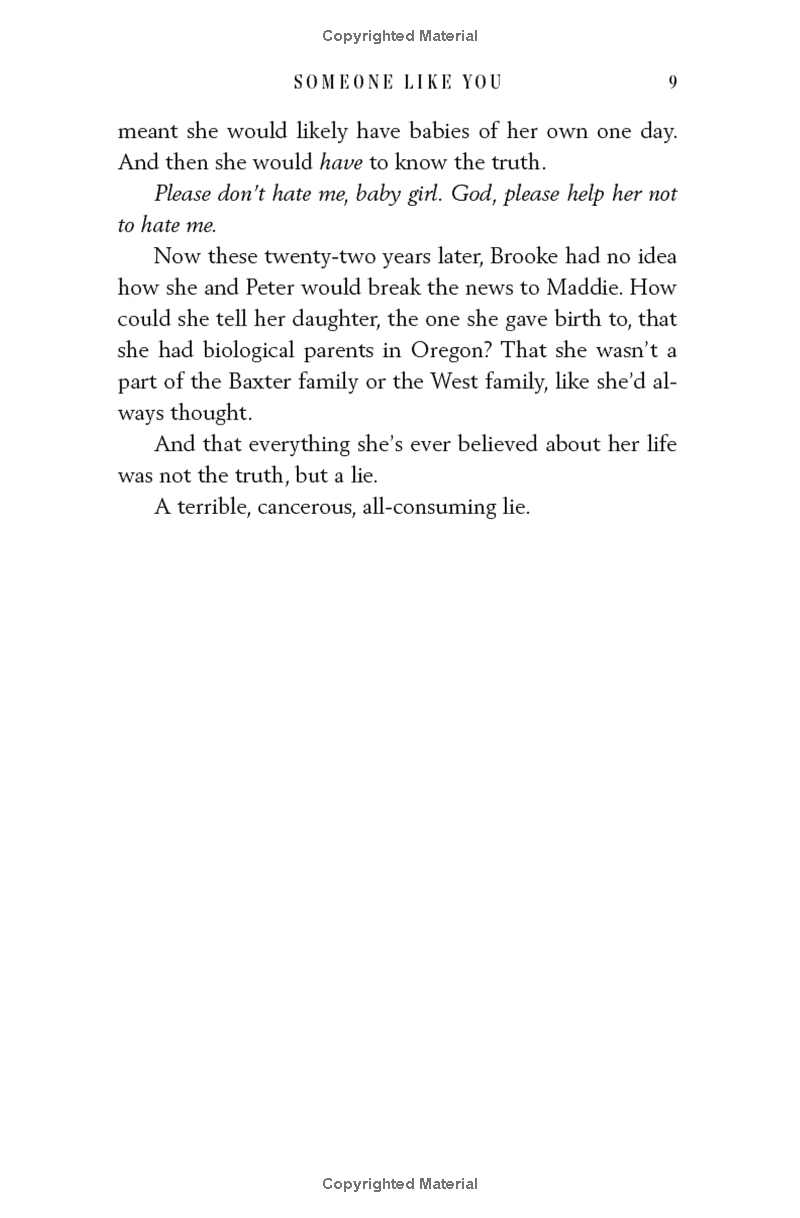 someone like you: a novel (the baxter family)