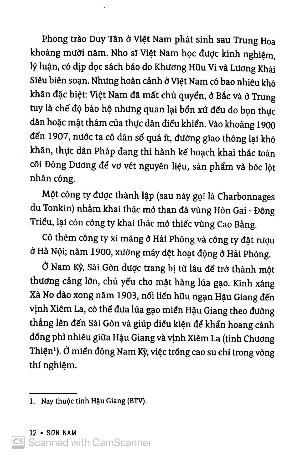 sơn nam - phong trào duy tân ở bắc, trung, nam (tái bản)