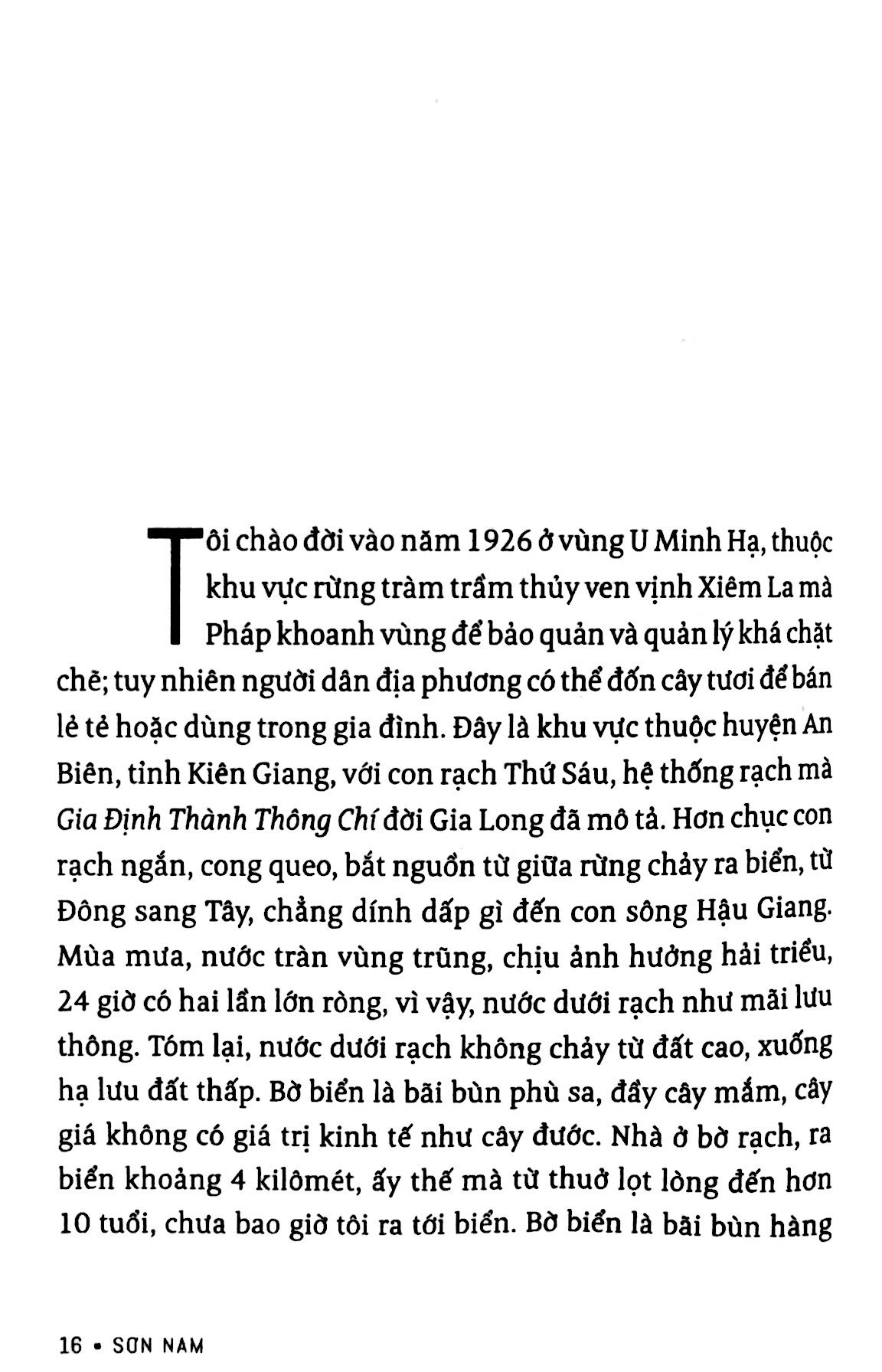 sơn nam - từ u minh đến cần thơ - ở chiền khu 9 - 20 năm giữa lòng đô thị-bình an (tb 2018)