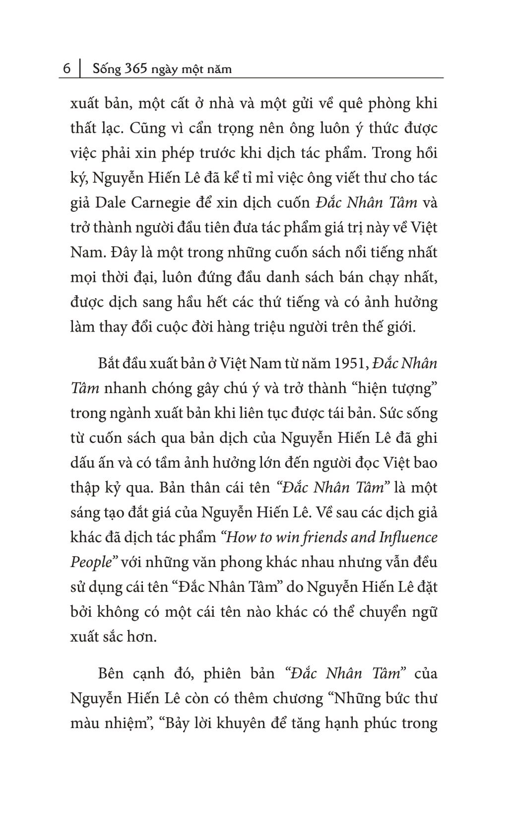 sống 365 ngày 1 năm