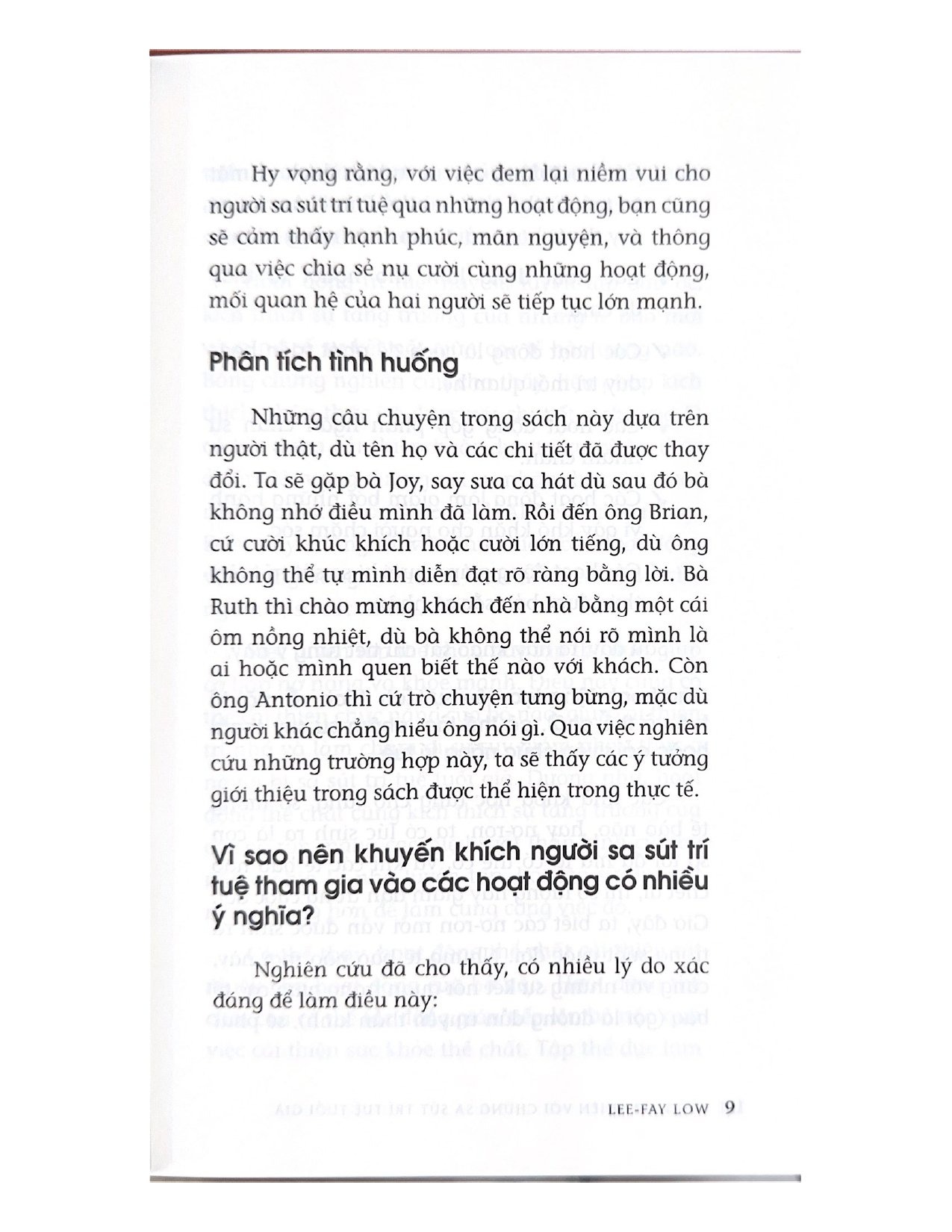 sống an nhiên với chứng sa sút trí tuệ tuổi già