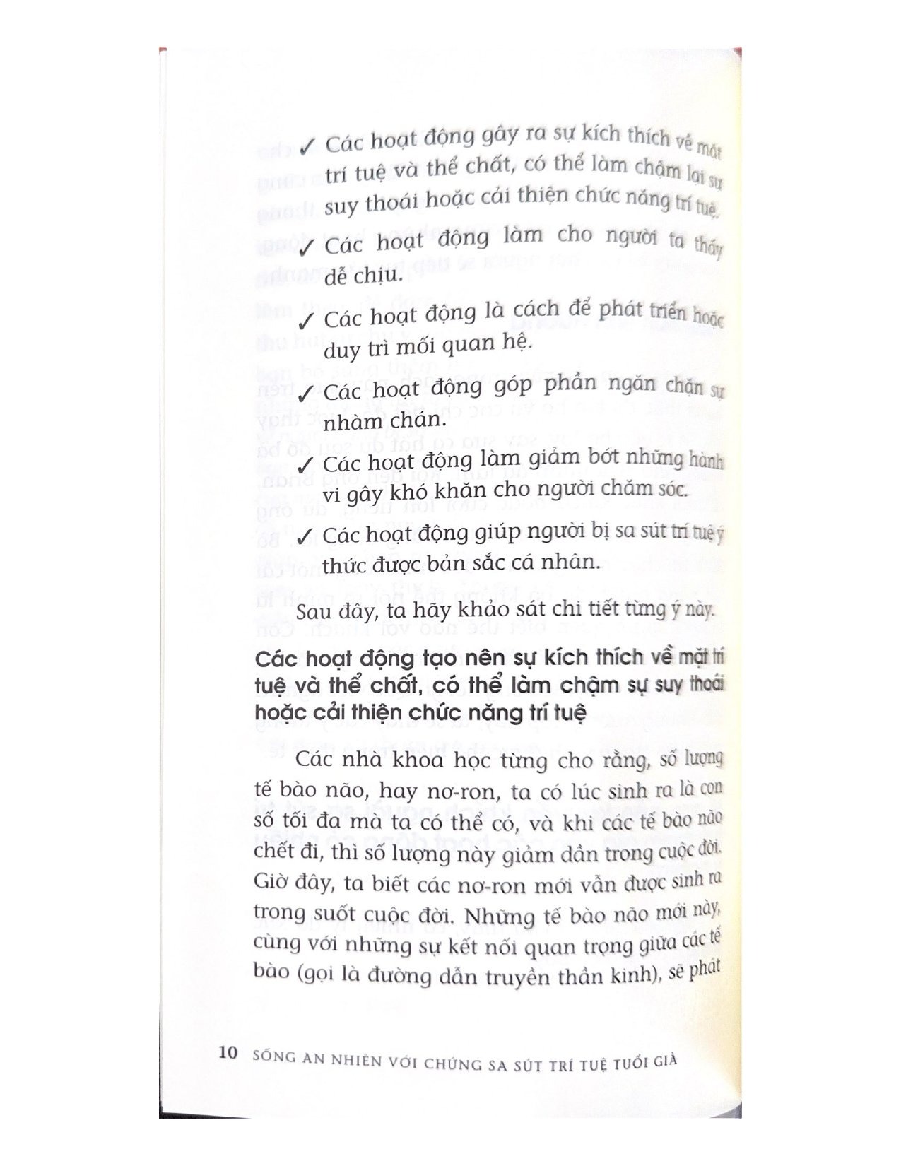 sống an nhiên với chứng sa sút trí tuệ tuổi già