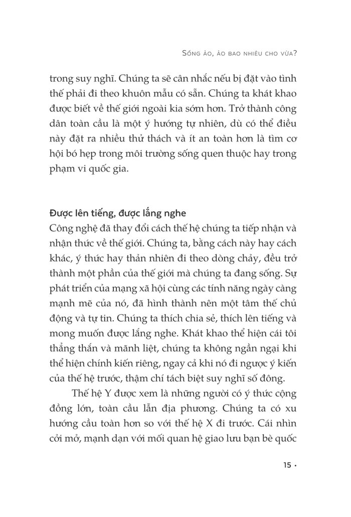 sống ảo, ảo bao nhiêu cho vừa?