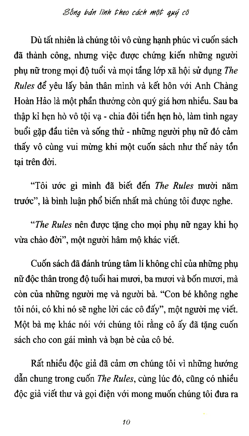 sống bản lĩnh theo cách một quý cô - all the rules (tái bản 2020)