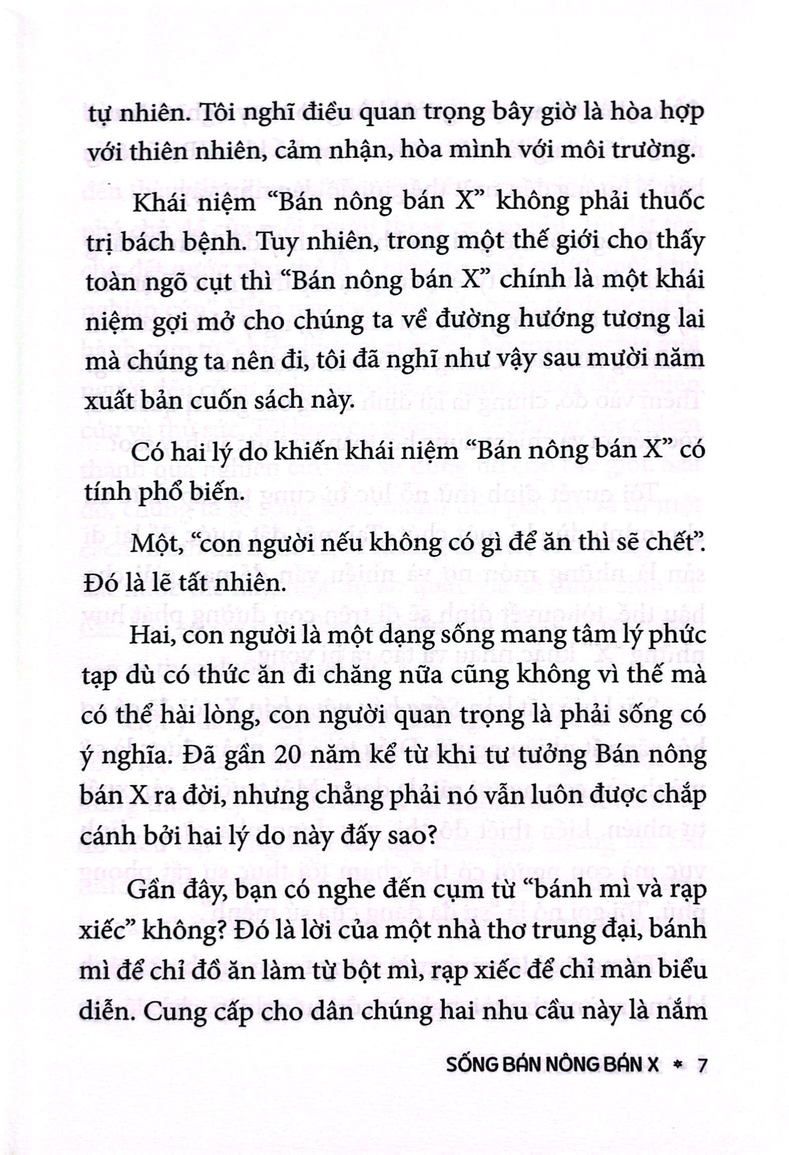 sống bán nông bán x - triết lý mới về cuộc sống điền viên