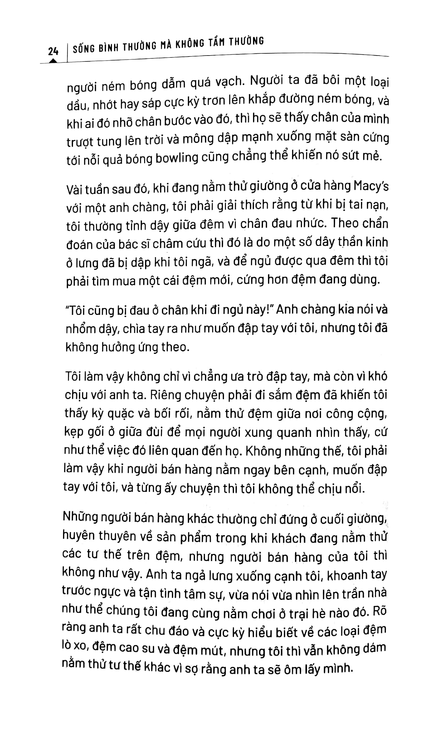 sống bình thường mà không tầm thường