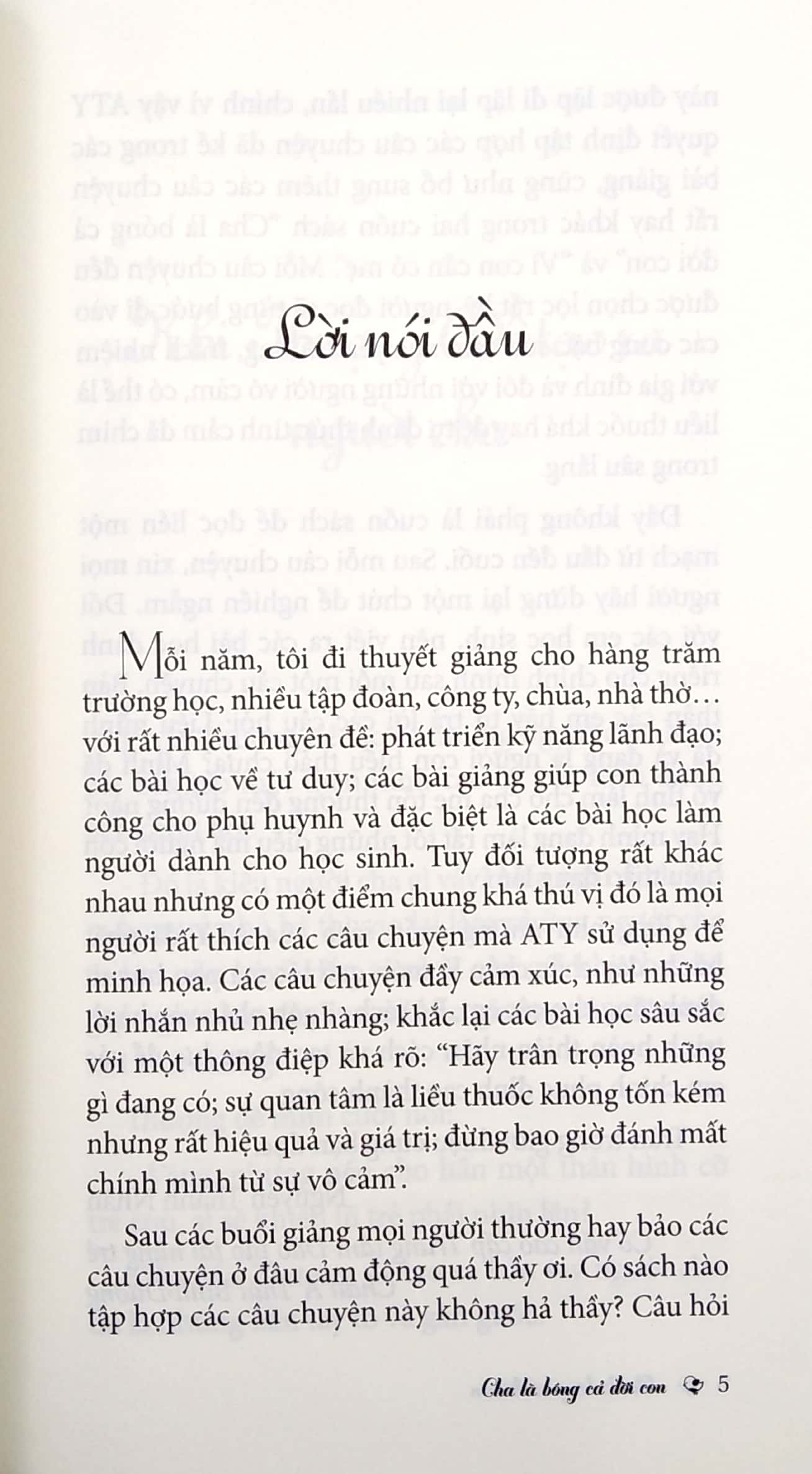 sống có giá trị - cha là bóng cả đời con (tái bản 2019)