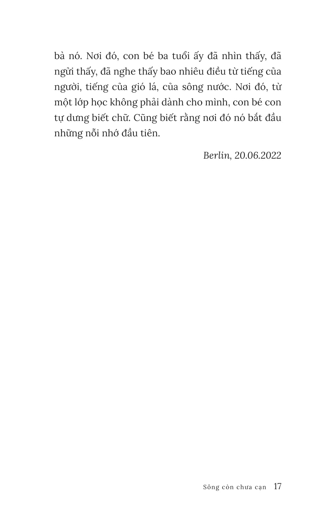 sông còn chưa cạn