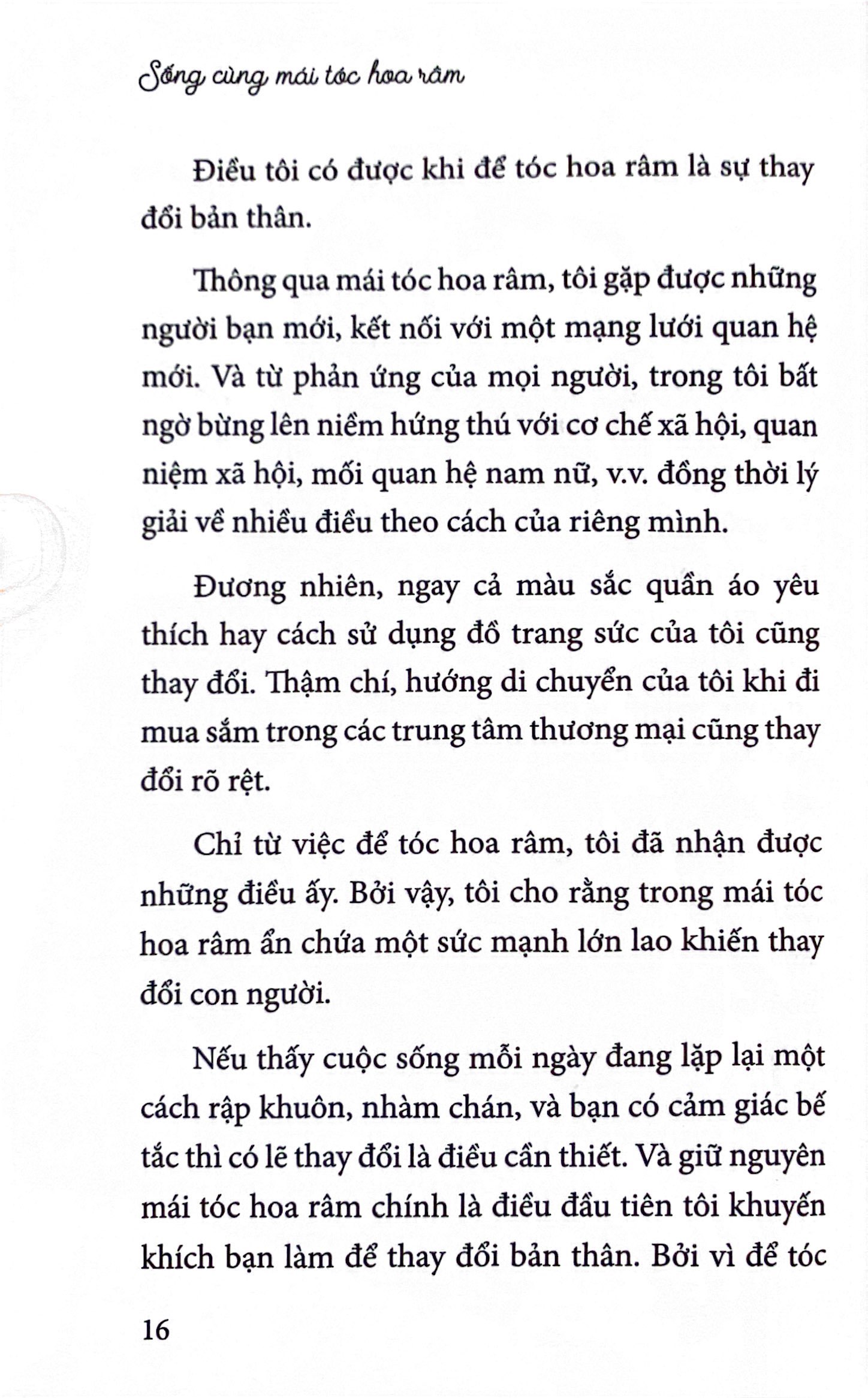 sống cùng mái tóc hoa râm