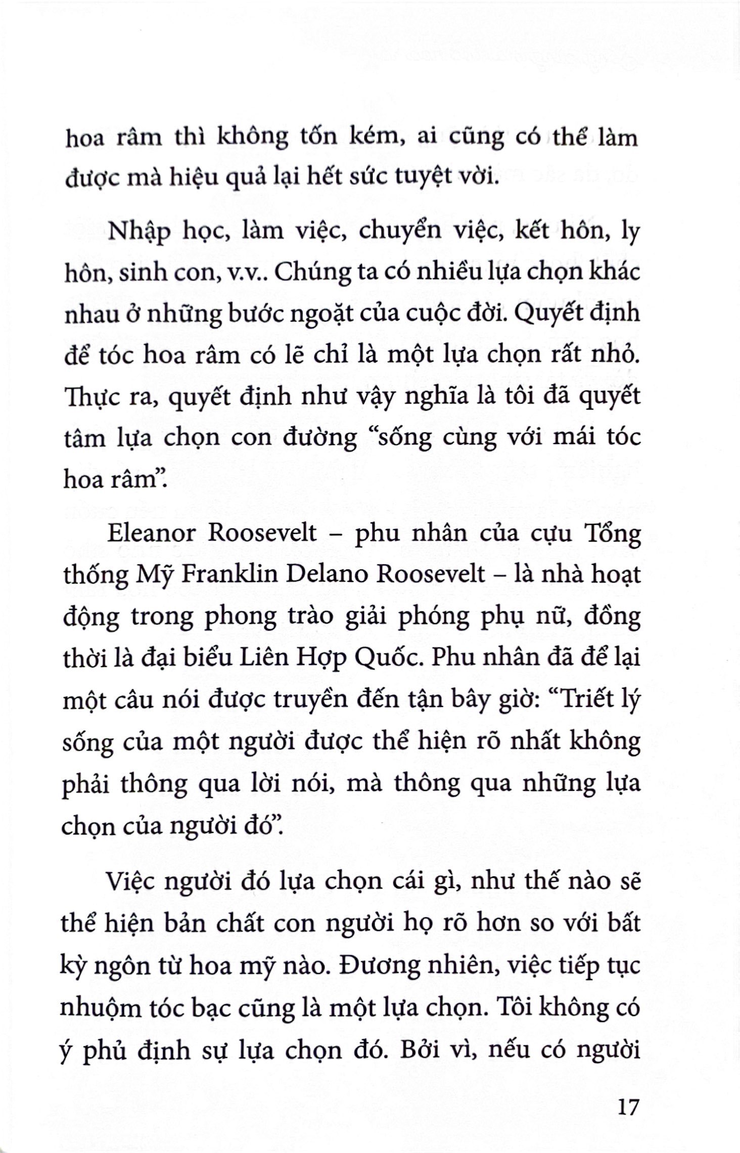 sống cùng mái tóc hoa râm