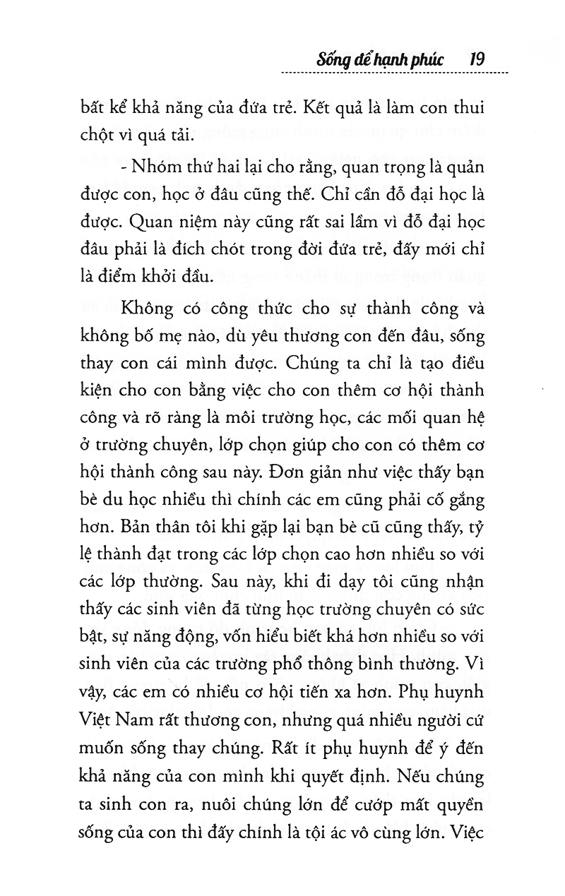 sống để hạnh phúc