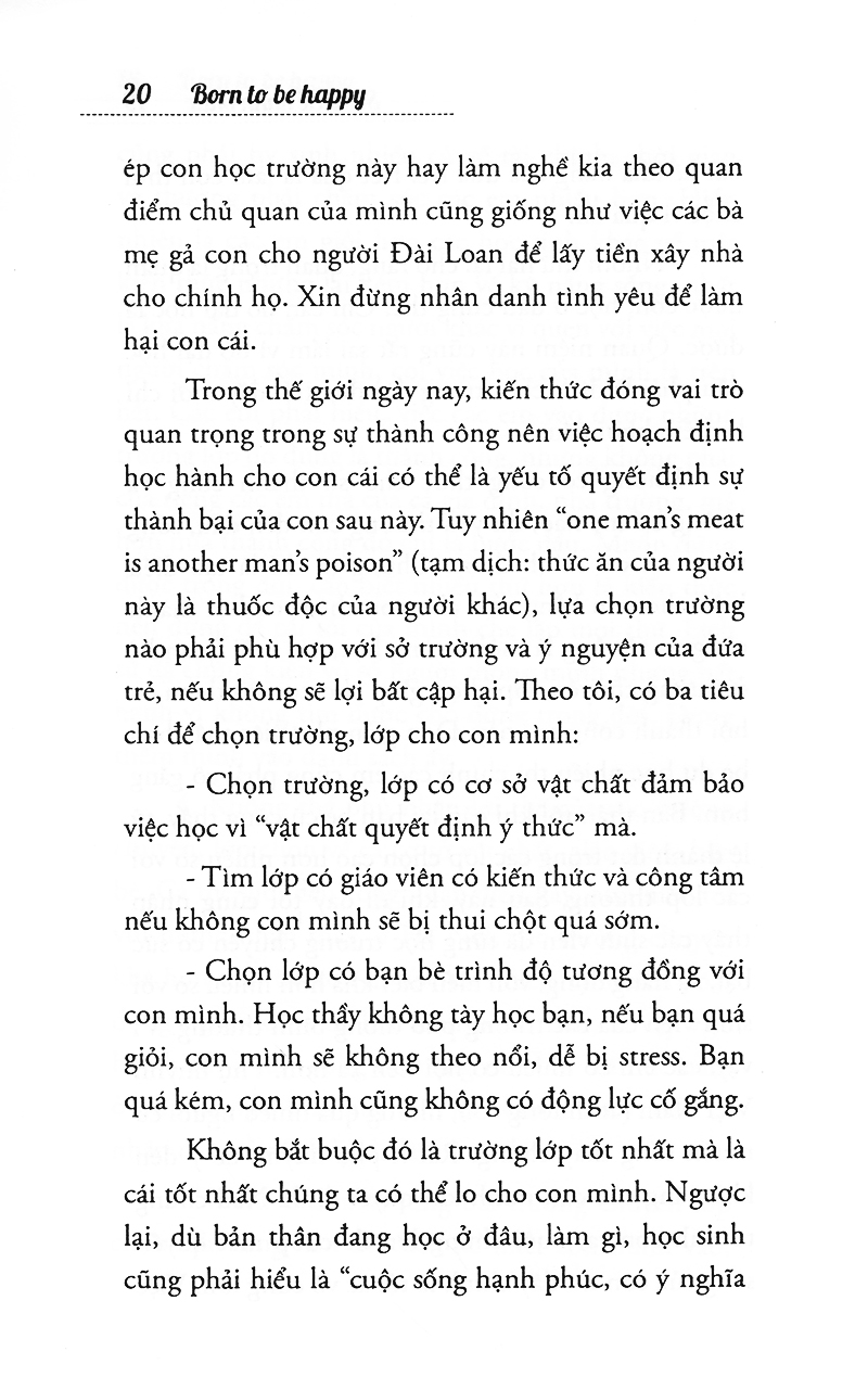 sống để hạnh phúc