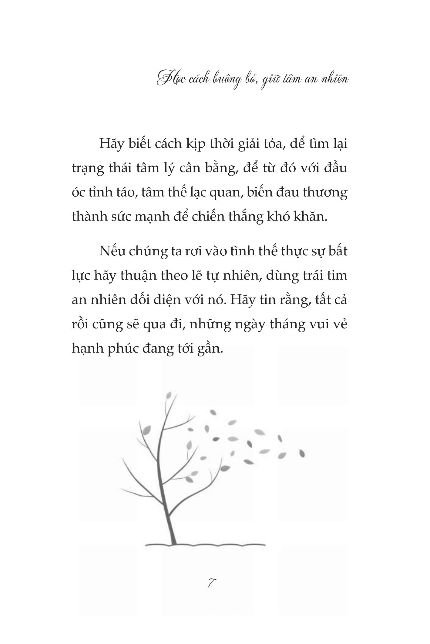 sống đẹp giữa vô thường - học cách buông bỏ giữ tâm an nhiên