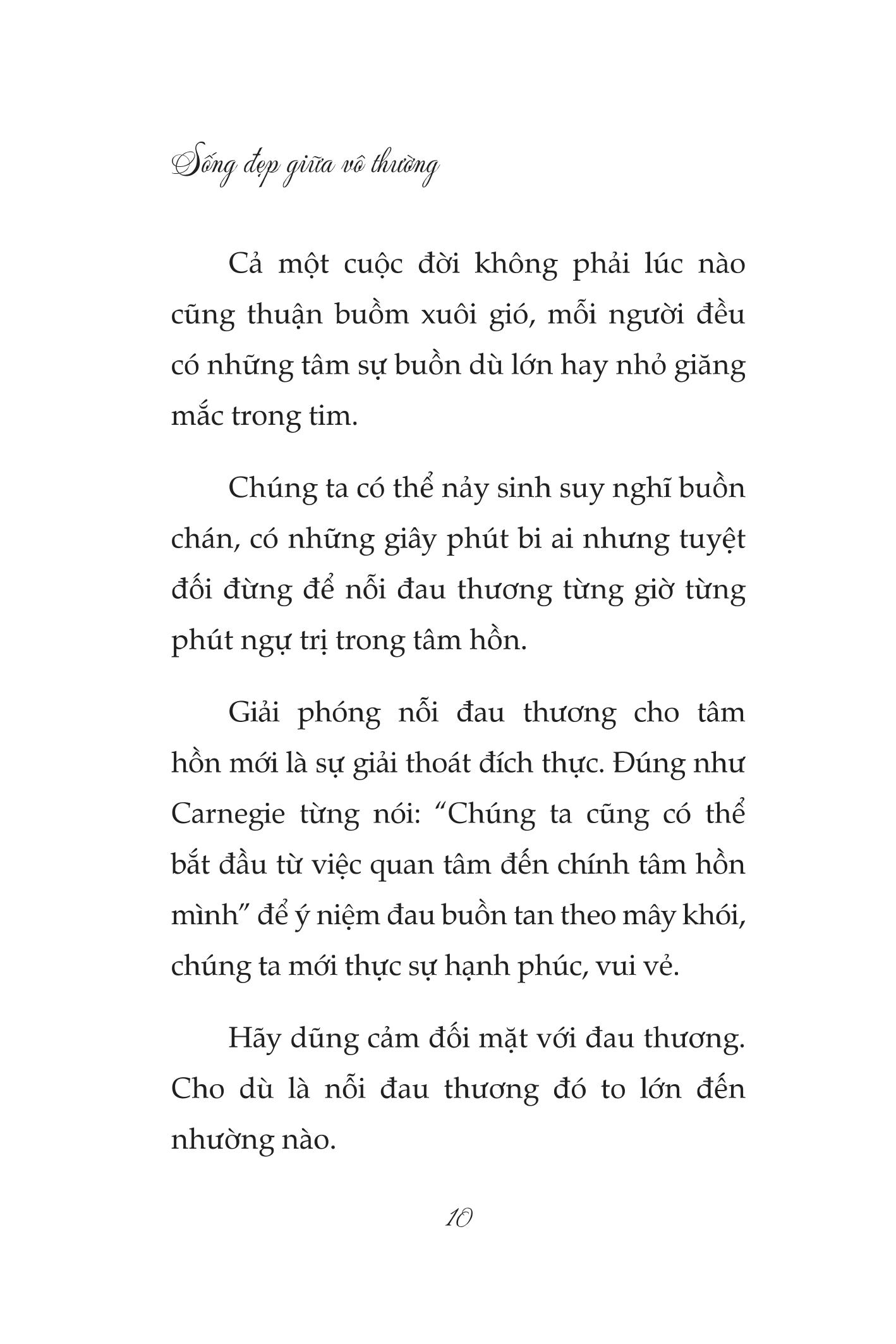 sống đẹp giữa vô thường - học cách buông bỏ giữ tâm an nhiên