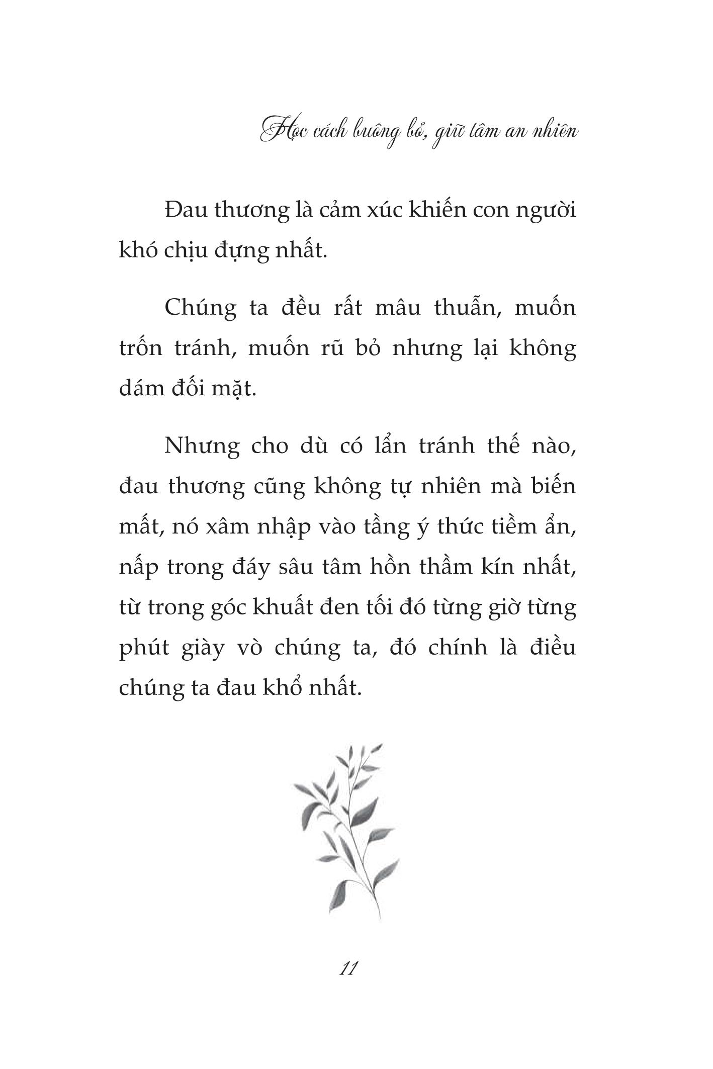 sống đẹp giữa vô thường - học cách buông bỏ giữ tâm an nhiên