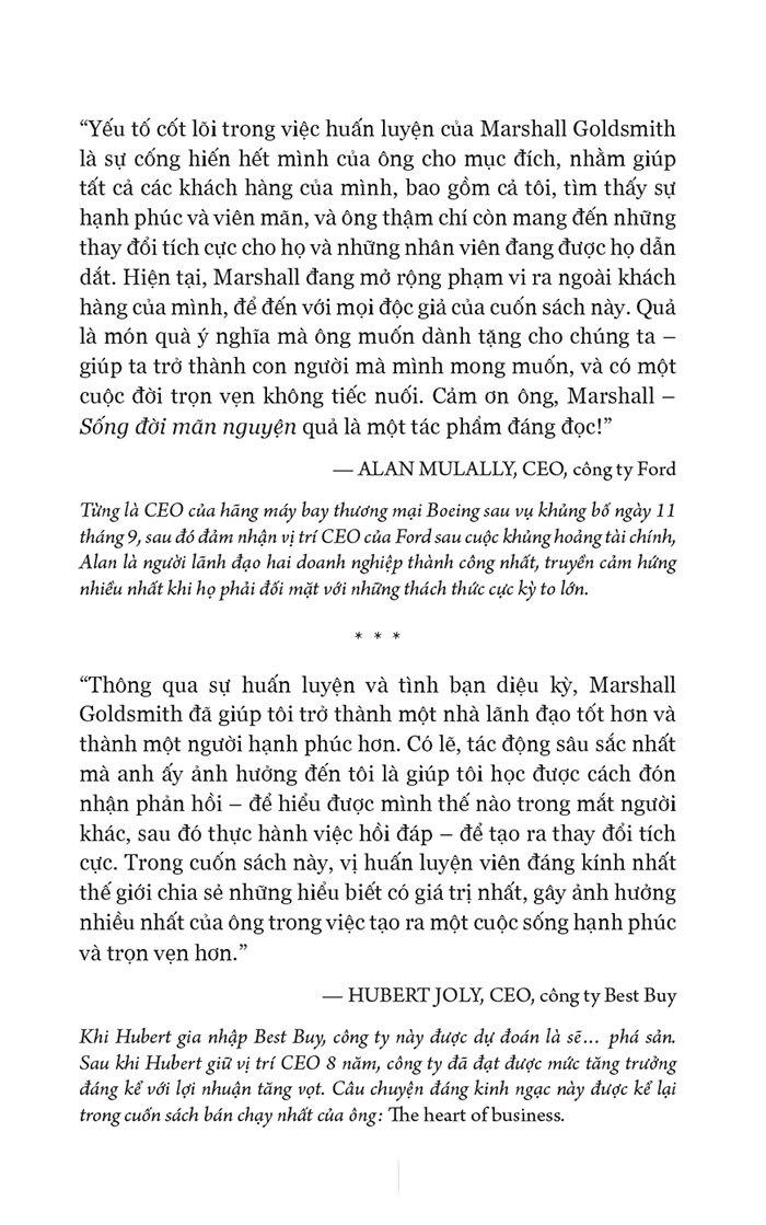 sống đời mãn nguyện