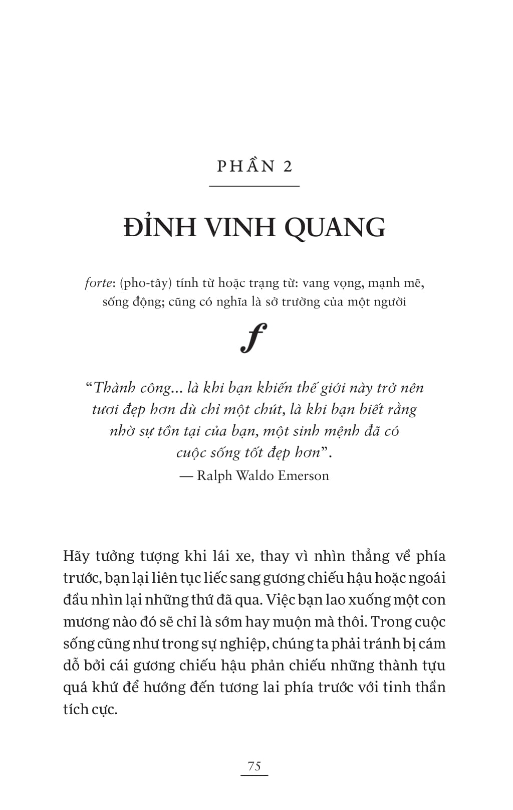 Song Doi Ngan Vang - Viec Quan Trong Nhat Van Luon O Phia Truoc
