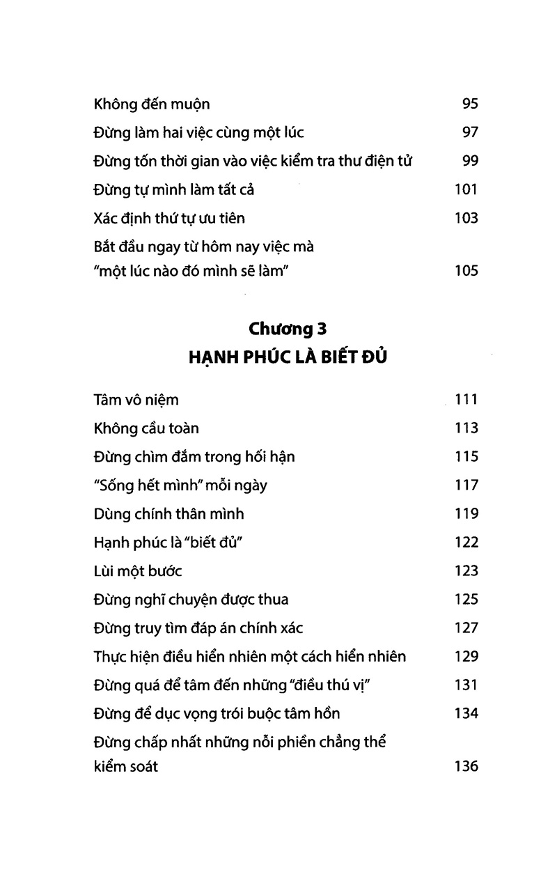 sống đơn giản cho mình thanh thản