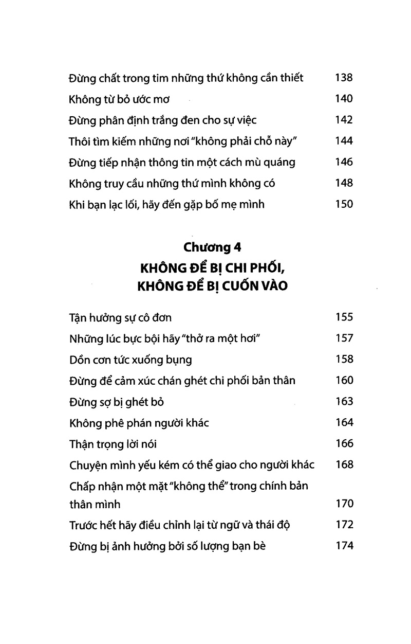 sống đơn giản cho mình thanh thản