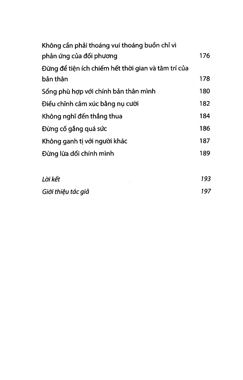 sống đơn giản cho mình thanh thản