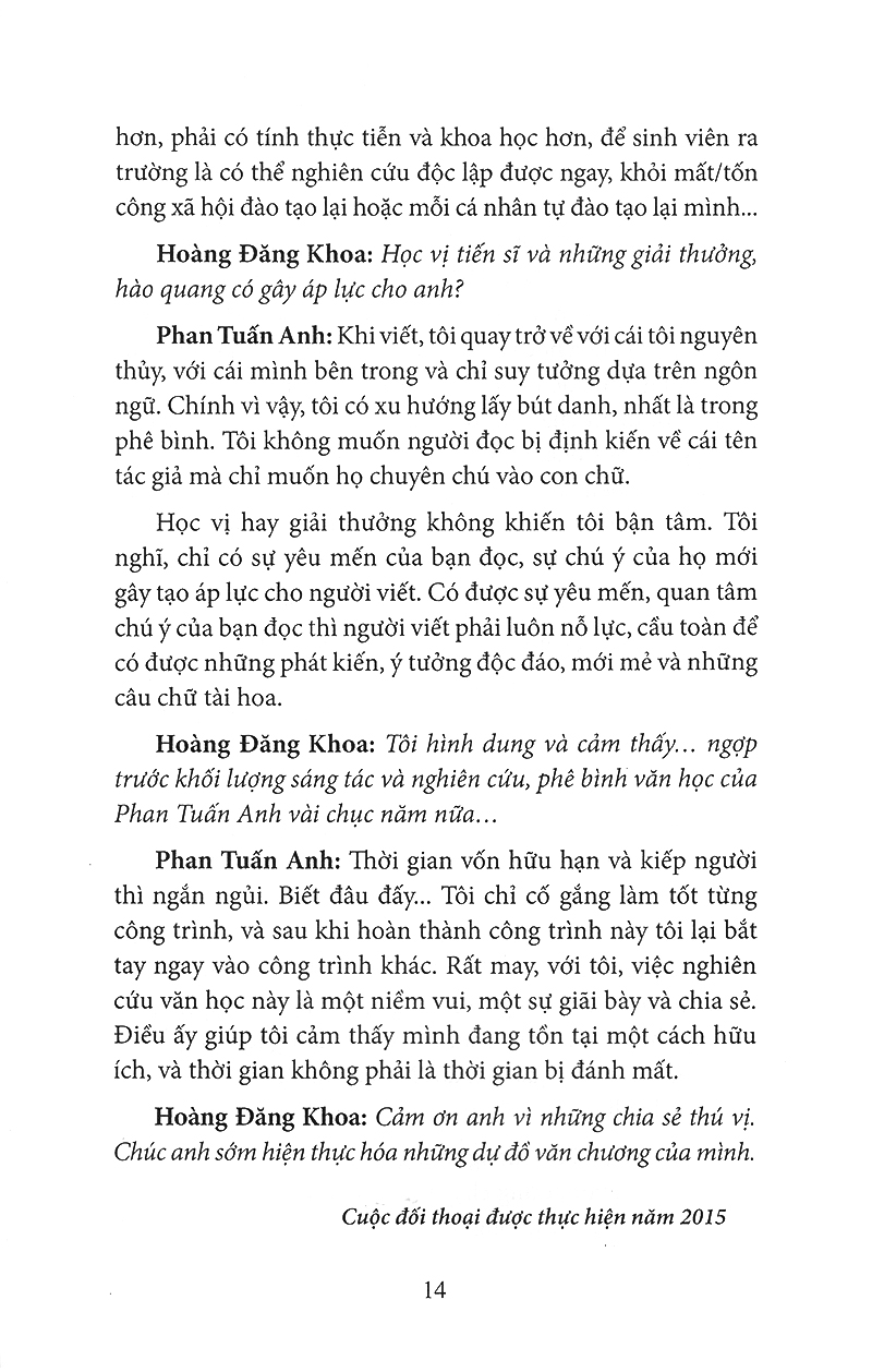 song hành và đối thoại