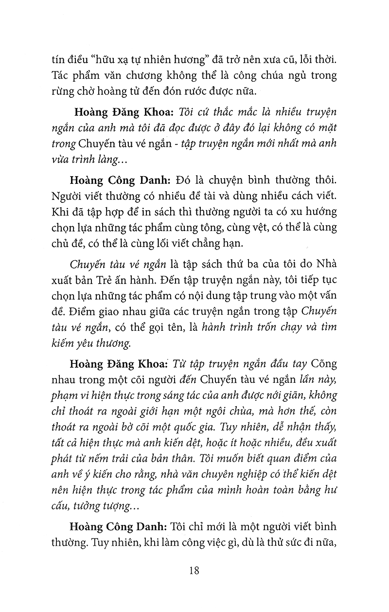 song hành và đối thoại