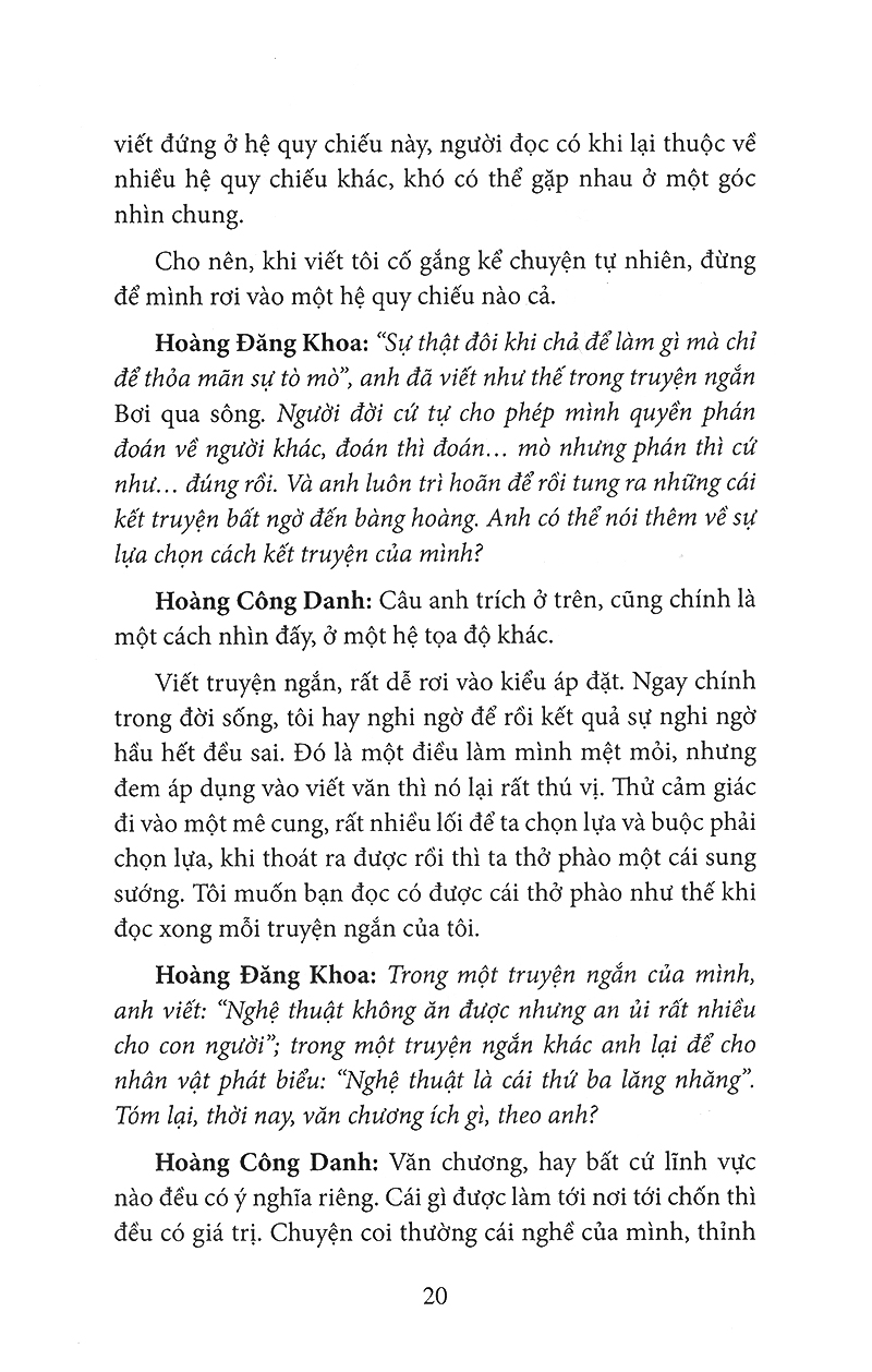 song hành và đối thoại