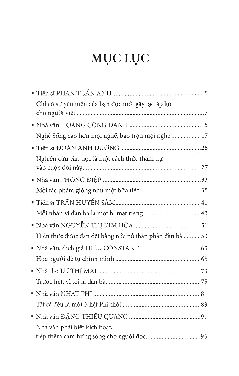 song hành và đối thoại