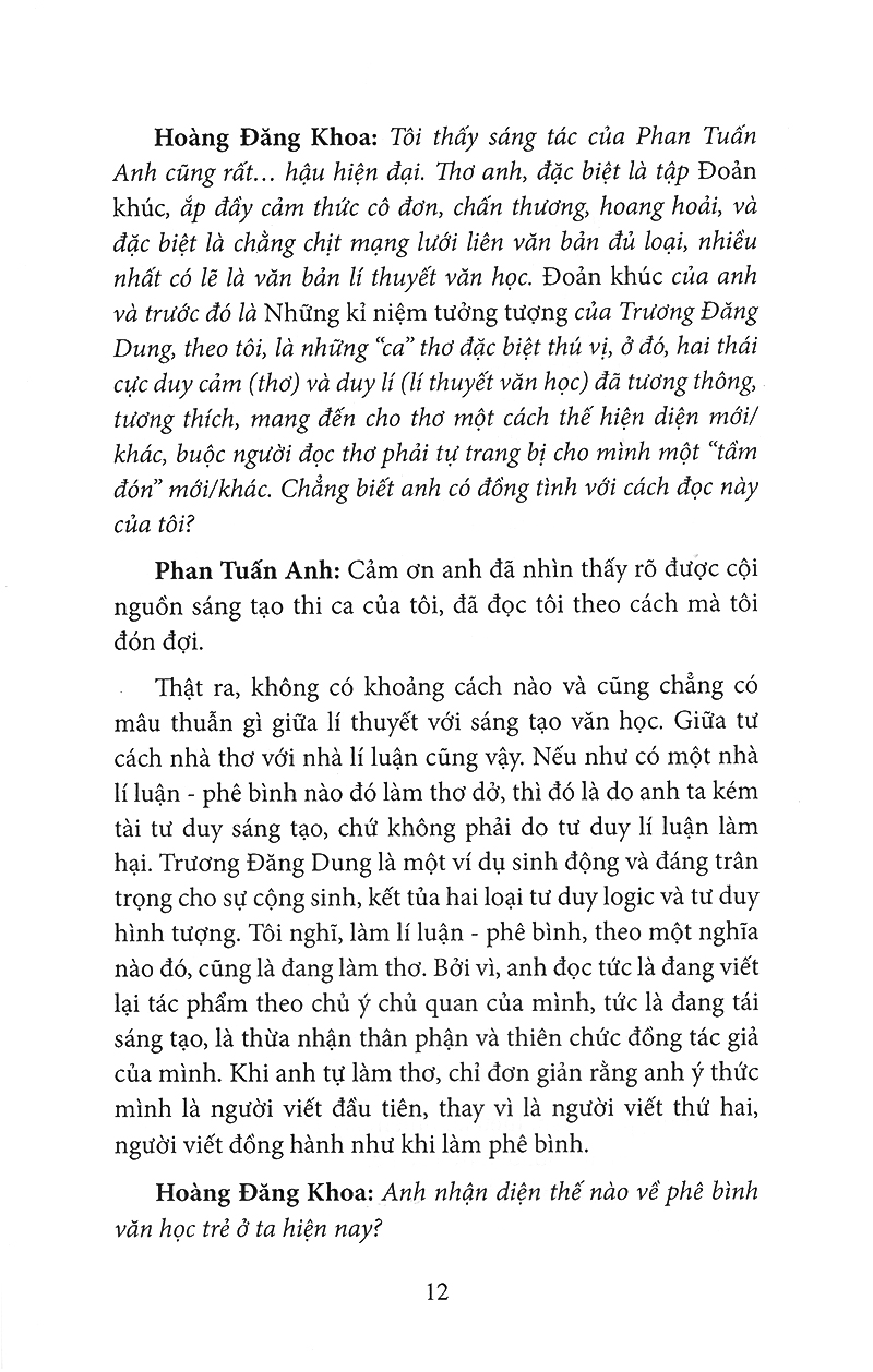 song hành và đối thoại