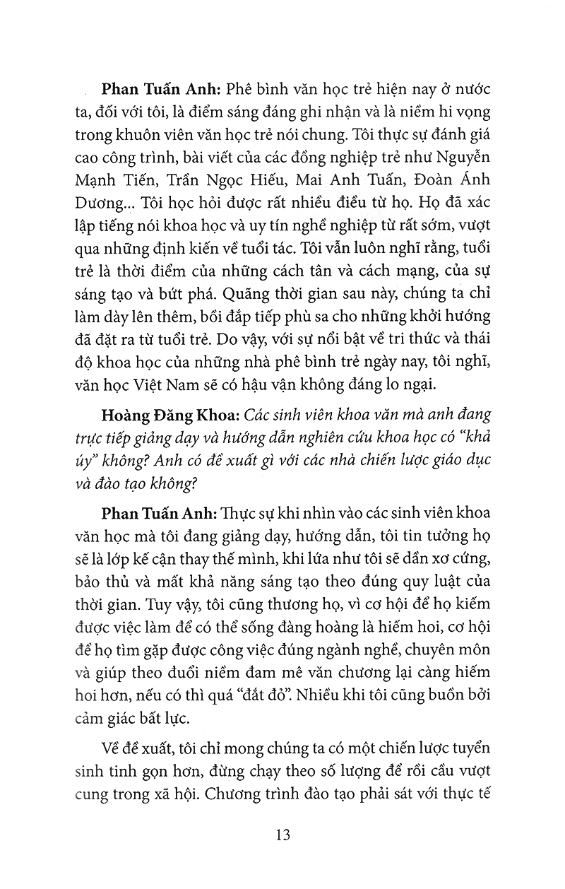 song hành và đối thoại