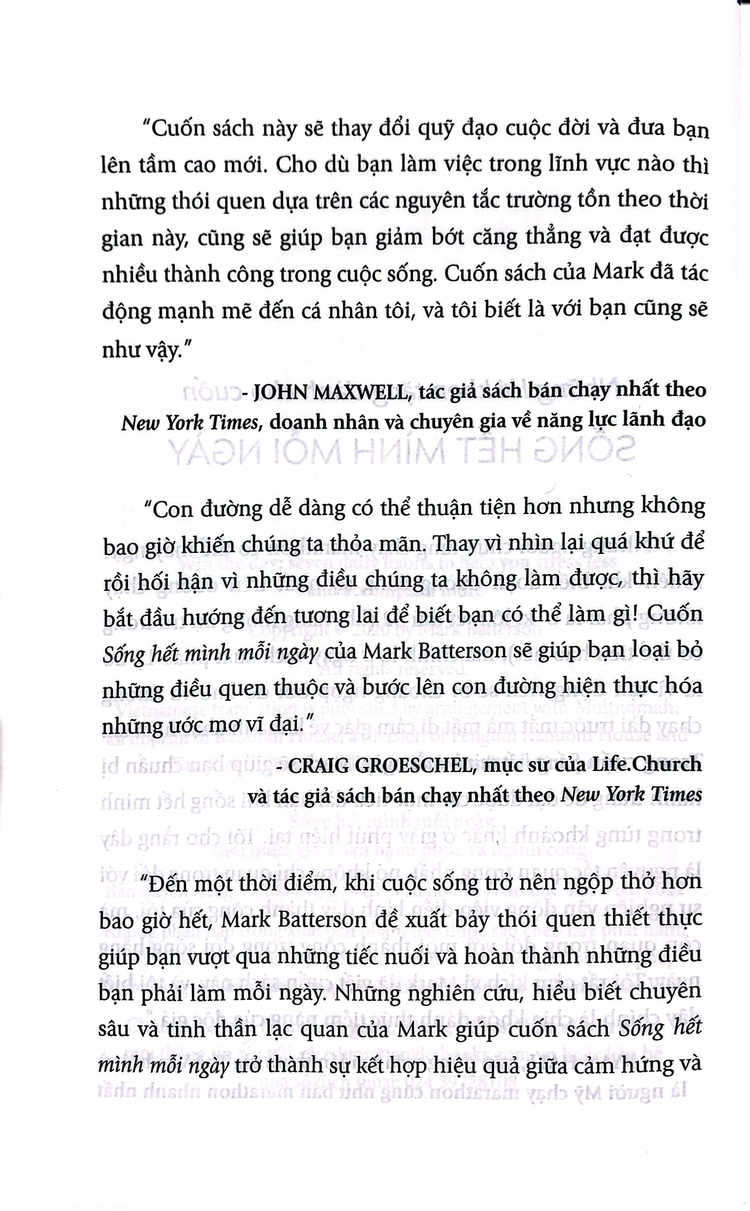 sống hết mình mỗi ngày - 7 thói quen giúp bạn hạnh phúc và thành công