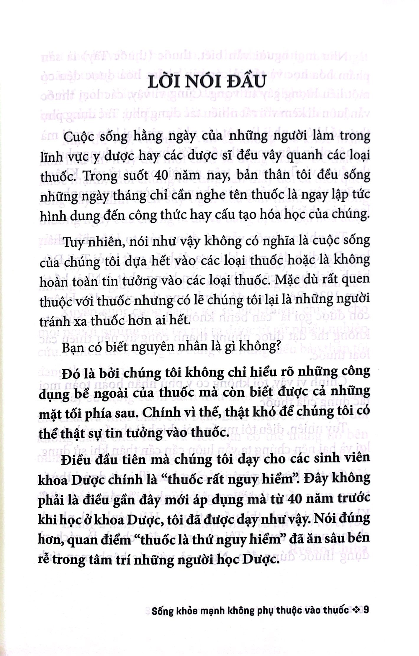 sống khoẻ mạnh không phụ thuộc vào thuốc - lời khuyên từ giáo sư ngành dược
