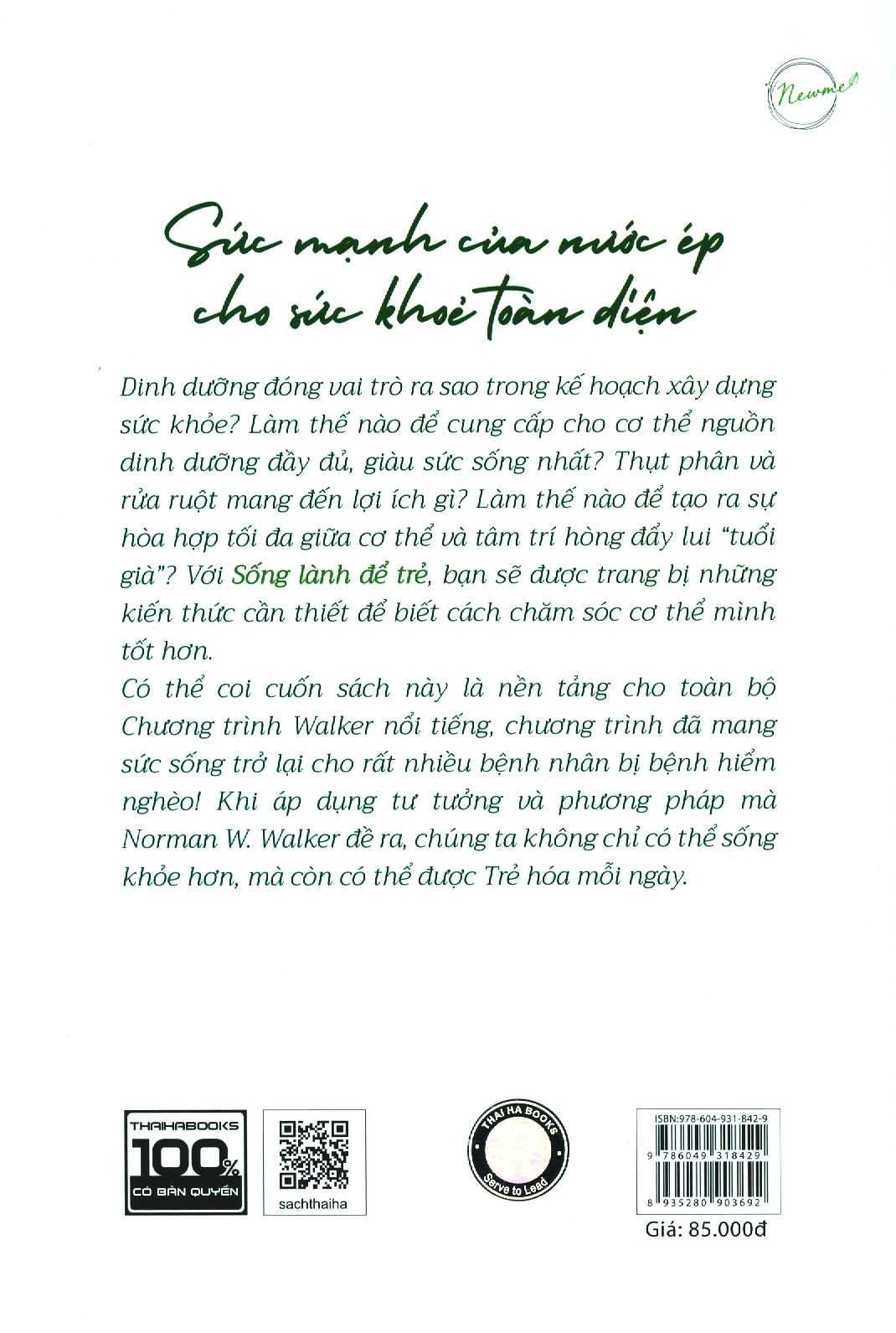 sống lành để trẻ