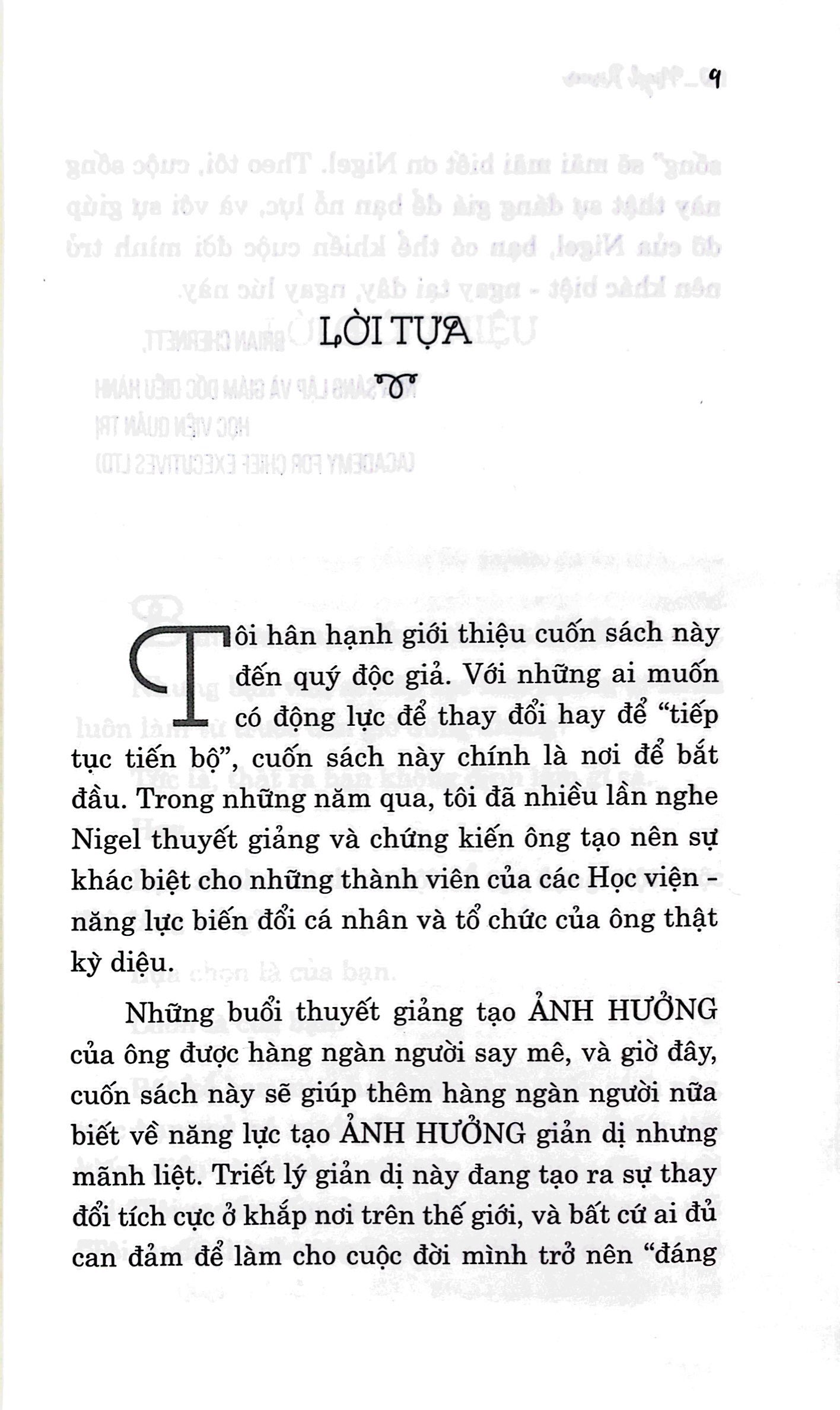 sống một đời đáng sống - năng lực tạo ảnh hưởng bằng sự khác biệt